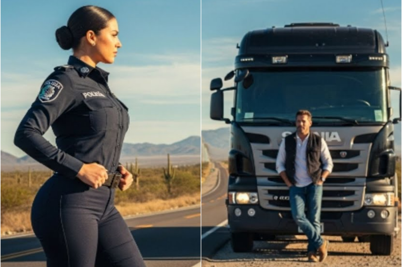 Una Agente Dividida Entre la Lealtad al Uniforme y la Verdad de un Camionero Fugitivo