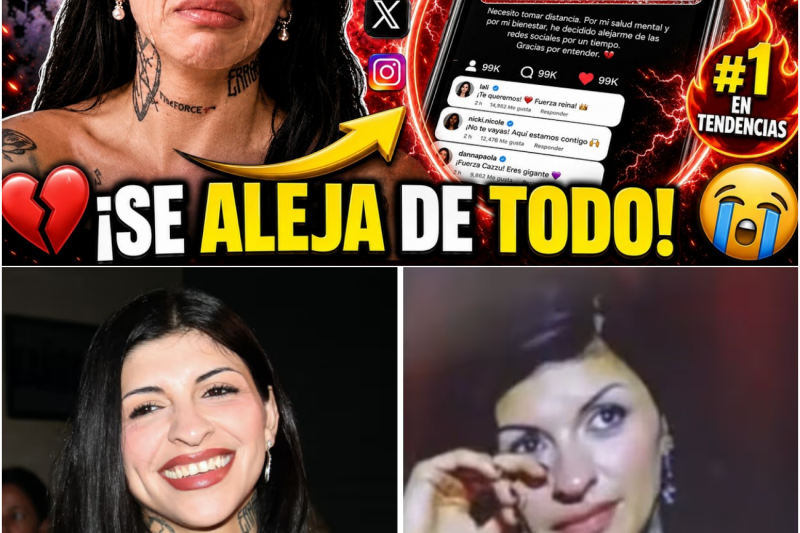 El límite de la jefa: Cazzu rompe el silencio entre lágrimas y anuncia su retiro temporal de los escenarios digitales para salvaguardar su paz