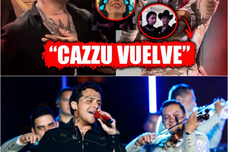 Tormenta en Zúrich: Christian Nodal llora por Cazzu en pleno concierto, Ángela Aguilar abandona el escenario y resurgen oscuros secretos de infidelidad y manipulación familiar