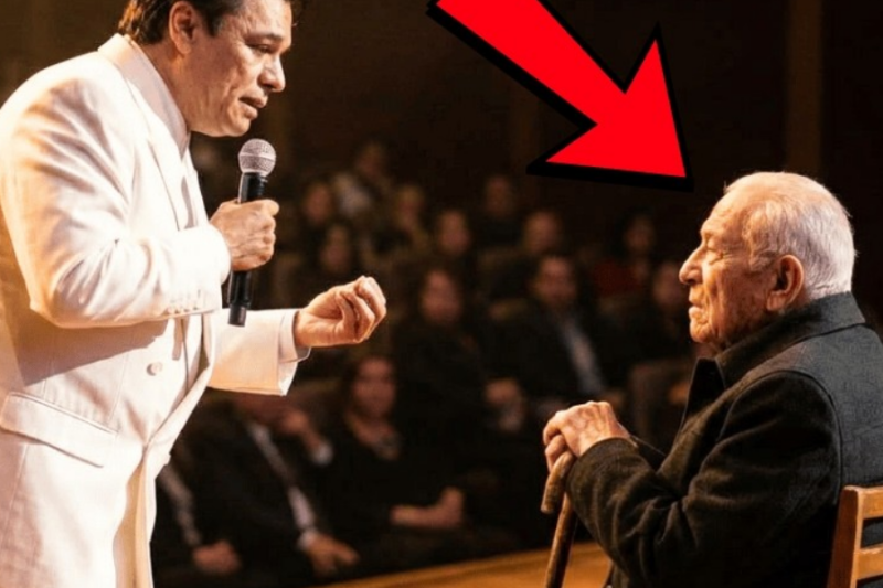 Juan Gabriel DETUVO la Canción a Mitad del Show Cuando Vio a un Anciano que lo Defendió en Orfanato