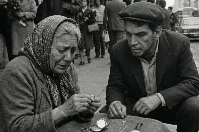 Abuela lloraba vendiendo anillo de boda y reloj de esposo—Cantinflas preguntó y se QUEBRÓ