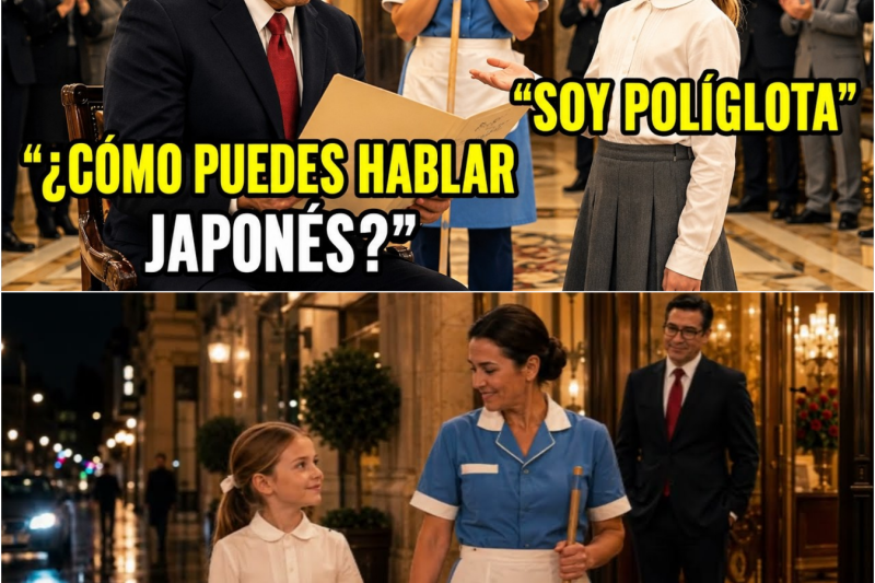 Nadie Hablaba Japonés Y El Millonario Estalló… Hasta Que La Hija De La Camarera Respondió Perfecto