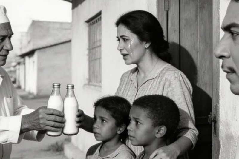 Lechero de 58 daba leche gratis a niños desnutridos—Cantinflas supo cómo sobrevivía y LLORÓ