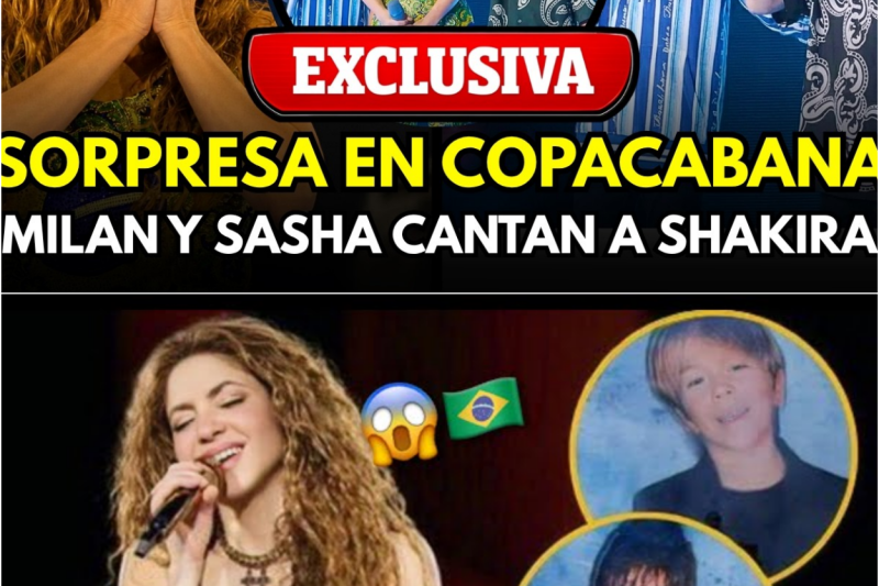 El Histórico Llanto en Copacabana: Milan y Sasha Paralizan a Dos Millones de Personas y Desnudan el Alma de Shakira en su Noche Más Grande