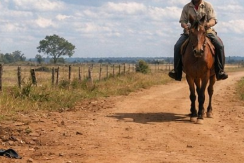 El camino donde se detuvo el caballo