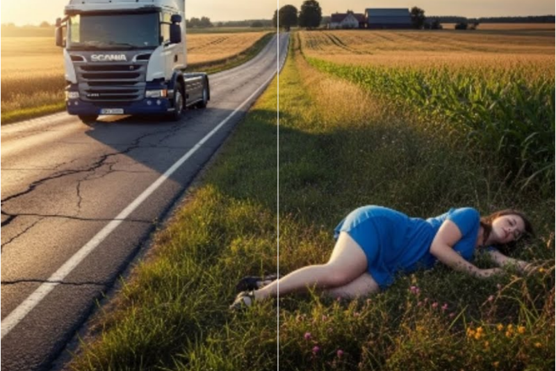 El CAMIONERO se sacrificó para socorrer a la mujer desmayada, y ella le pagó de esta extraña manera.