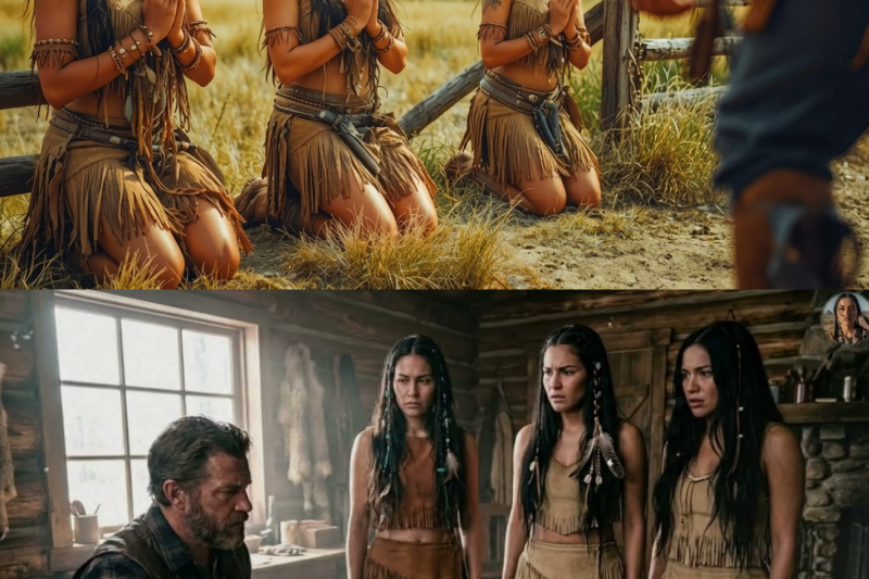 El vaquero de mediana edad no había hablado con mujeres durante años, hasta que tres apaches le rogaron que se quedara.