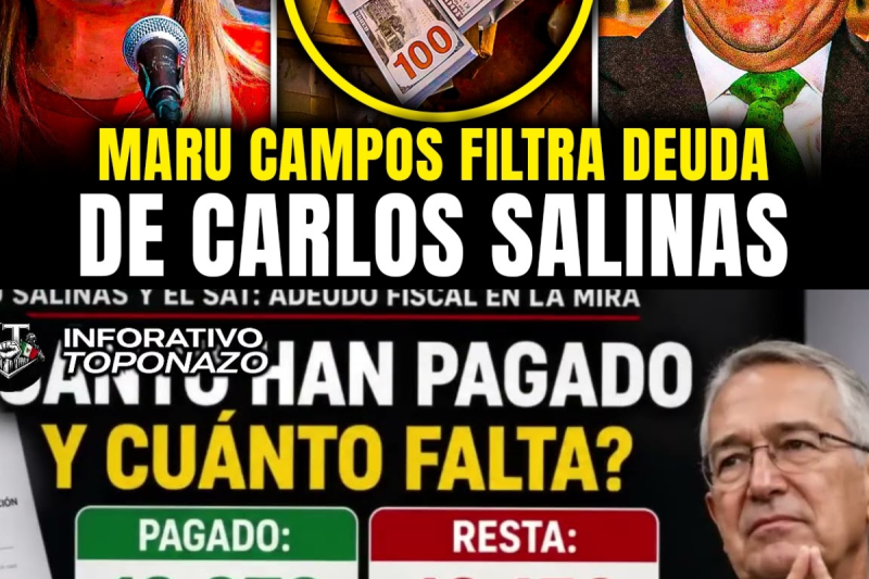 MARU CAMPOS FILTRA la DEUDA MILLONARIA de SALINAS y SORPRENDE a TODOS