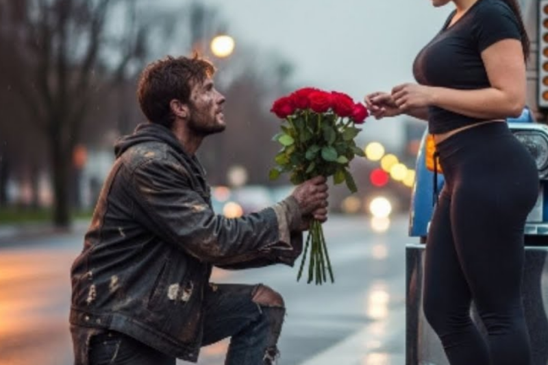 El mendigo que hizo algo loco para conquistar a la camionera