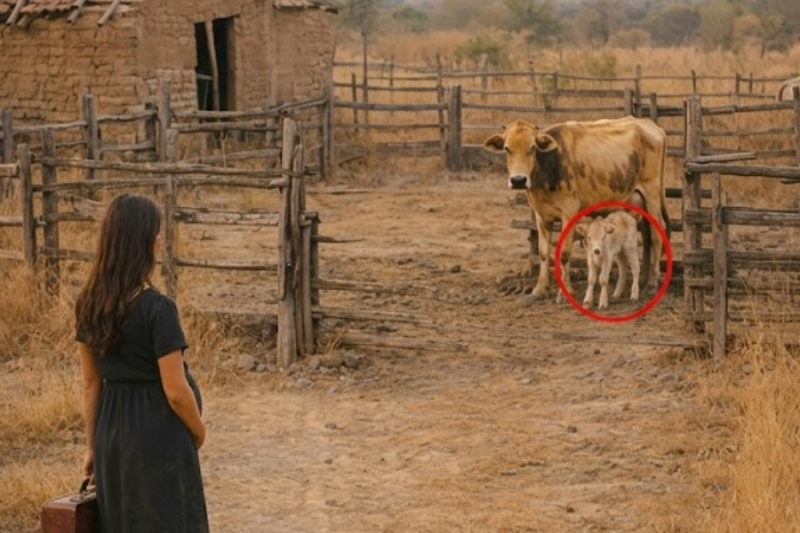 Viuda y embarazada heredó una finca con una vaca flaca y su ternero… y tuvo que arreglárselas sola