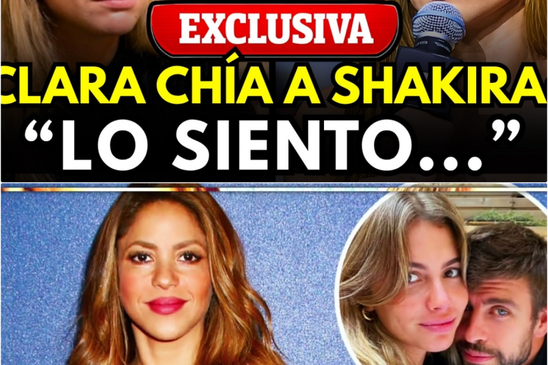 Giro histórico: Clara Chía pide perdón en directo a Shakira y la demoledora respuesta de la colombiana la deja rota