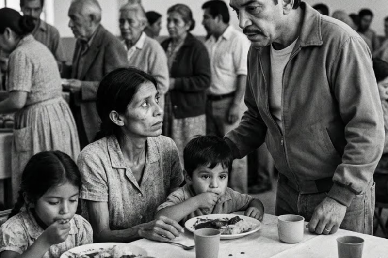 Mujer llevaba a niños hambrientos pero rechazaba plato para sí—Cantinflas supo por qué y se QUEBRÓ