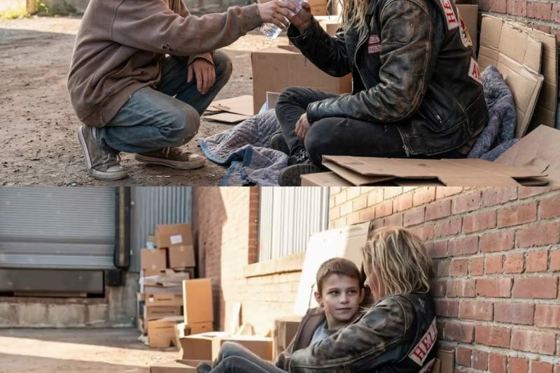 Un niño sin hogar ayudó a la esposa de un miembro de los Hell’s Angels que estaba congelada; al día siguiente, 4.000 motociclistas se presentaron afuera.
