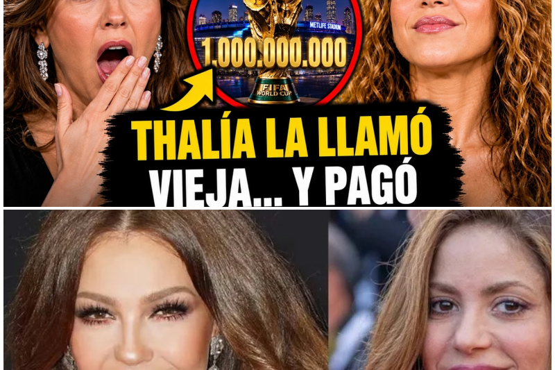 ¡BOMBAZO! Thalía llamó “vieja y apagada” a Shakira y el mundo entero la aplastó con una realidad irrefutable