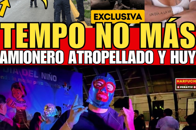 “TEMPO” NO MÁS: UN CAMIONERO FUGITIVO ATROPELLÓ A ‘TEMPO’ EN MOTOCICLETA.”