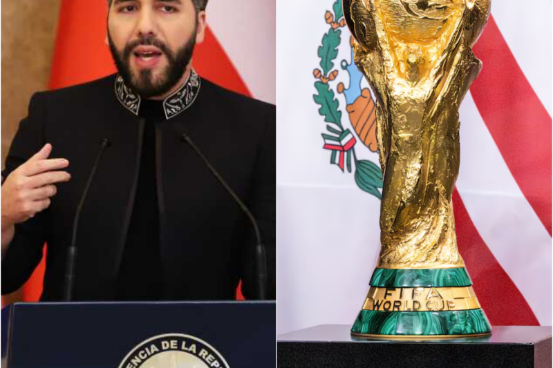 Aficionados HOMENAJEAN a Bukele en pleno MUNDIAL 2026