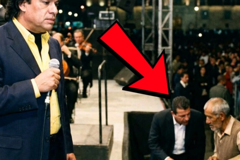 Juan Gabriel DETUVO el Show Frente a Miles Cuando Vio a un Magnate Gritándole a un Anciano Sin Hogar