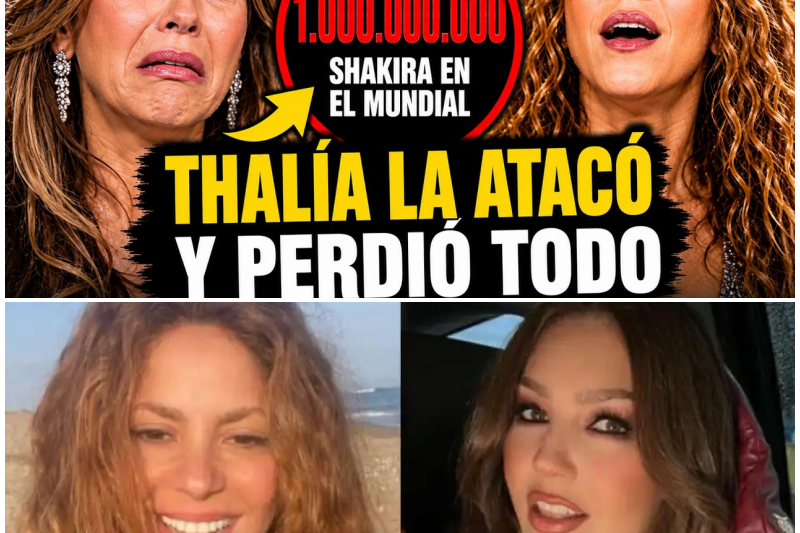 ¡El silencio que ensordece! Thalía ataca a Shakira y los números le dan la respuesta más humillante de la historia