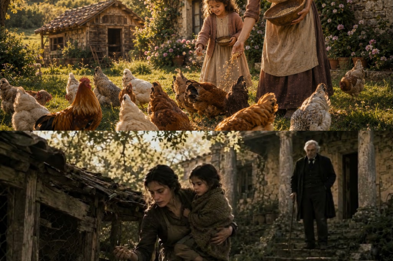 “Solo dame el viejo gallinero… y haré que mi hija vuelva a respirar”, suplicó la viuda.