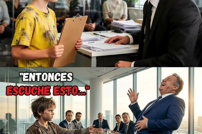 “¡Estoy aquí para la entrevista!”, le dice un niño genio de 6 años al millonario director ejecutivo