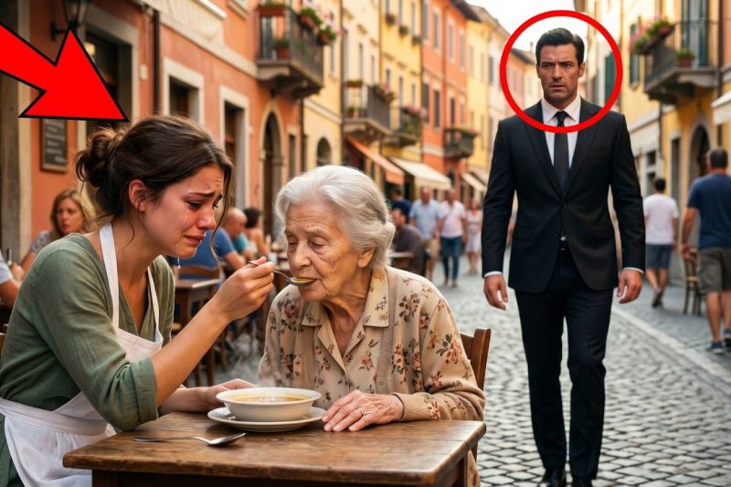 Millonario Ve a Mesera Humilde Alimentar a su MADRE con Parkinson y Algo INCREÍBLE Sucede