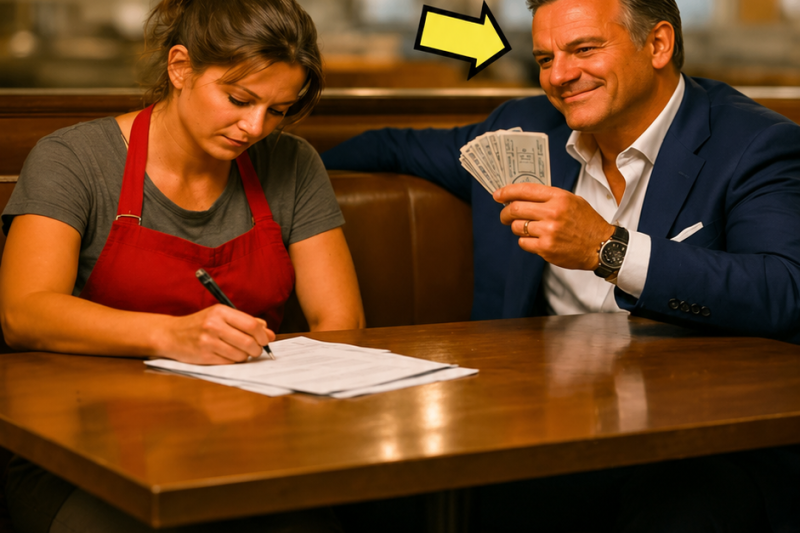 SE RIÓ AL FIRMAR EL DIVORCIO… SIN SABER QUE SU ESPOSA MESERA ERA DUEÑA DE 21 RESTAURANTES