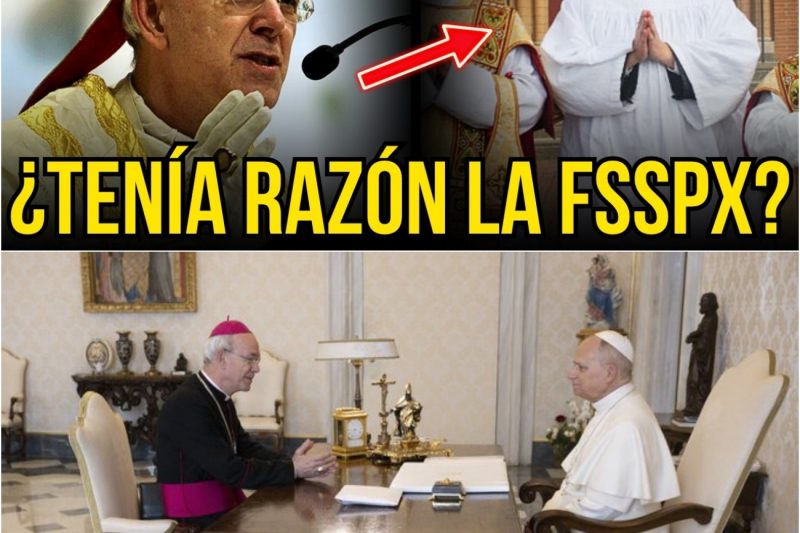 ÚLTIMA HORA: SCHNEIDER defiende a la FSSPX — ¡Al VATICANO no le gustará esto!