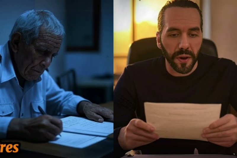 Lo que Bukele hizo después de leer la carta de este anciano nadie lo esperaba