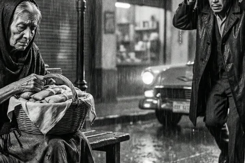 Cantinflas encontró anciana vendiendo tamales bajo LLUVIA—lo que ella le dijo lo hizo llorar