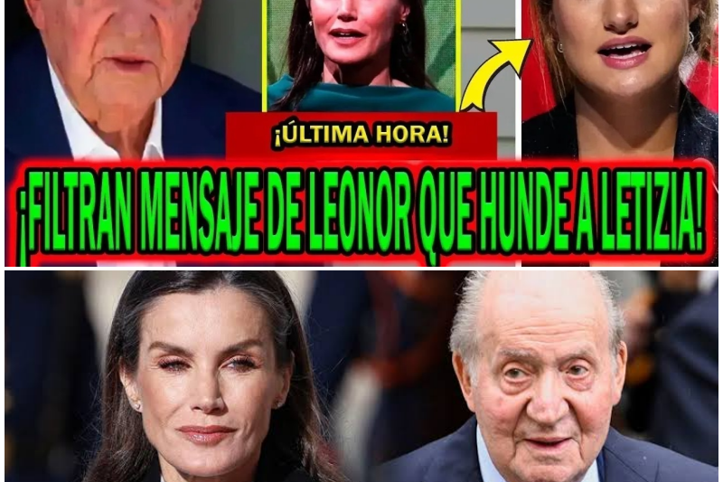 🔴 ¡Tormenta en la Zarzuela! Mensajes Filtrados de la Princesa Leonor Destapan la Verdad Sobre la Reina Letizia y el Rey Juan Carlos