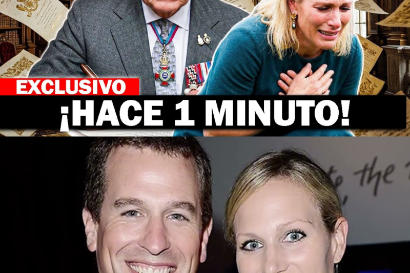 El llanto de Zara Tindall tras el drástico anuncio del rey Carlos III sobre su estatus real y el plan secreto para el futuro de la corona