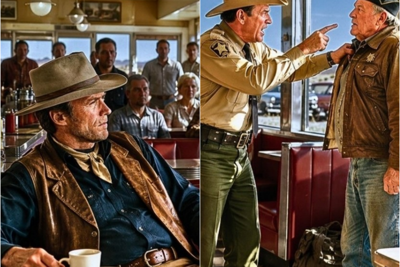 Sheriff HUMILLA a Veterano Sin Saber Que Clint Eastwood Lo Estaba Viendo