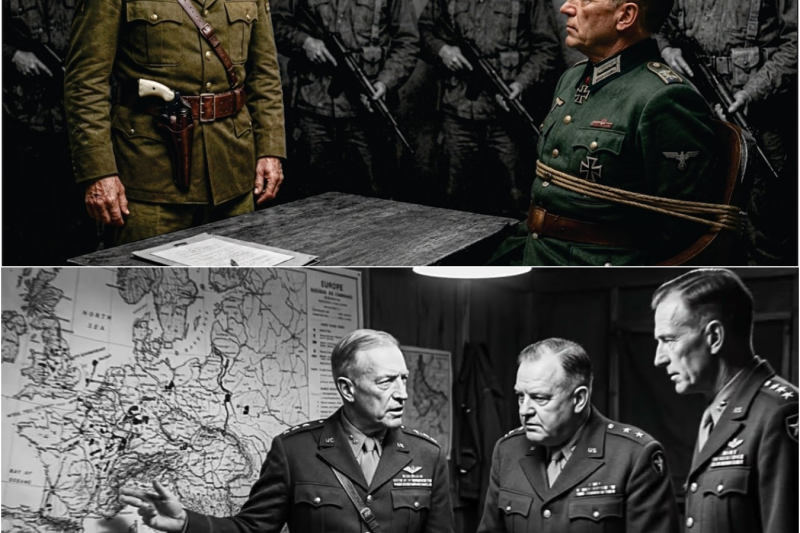 ¿Qué hizo Patton cuando un general de la Panzer amenazó con matar a prisioneros estadounidenses?