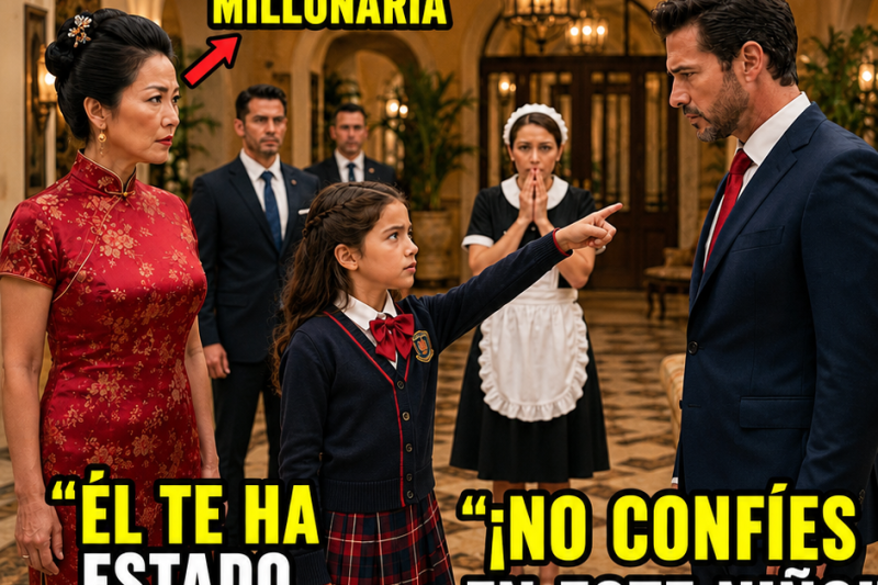 ¡Él No Es Quien Dice Ser!” La Hija De La Empleada Salvó A La Millonaria De Su Engaño