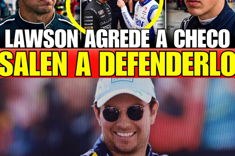¡LAWSON AGREDE BRUTALMENTE A CHECO! CADILLAC y LOS PILOTOS Defienden AL MEXICANO tras INSULTOS!