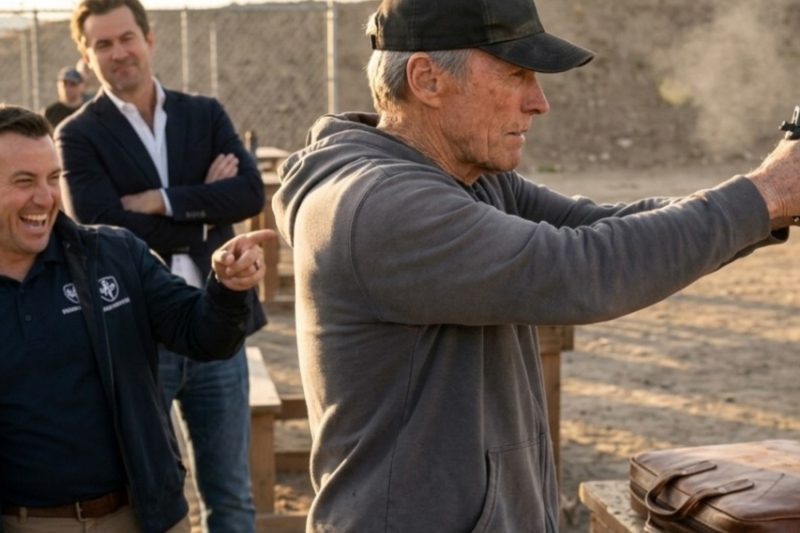 Campeón Olímpico RETÓ a Clint Eastwood a un Tiroteo… No Imaginó lo que Pasaría