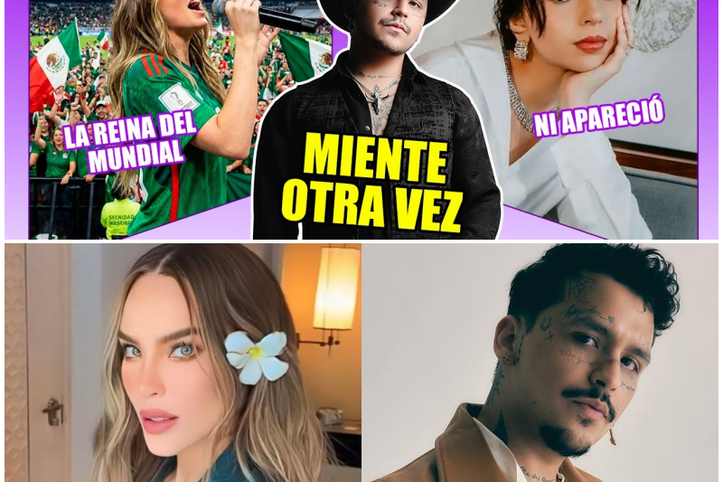 Belinda se Corona en el Mundial Mientras Christian Nodal y los Aguilar Enfrentan su Peor Crisis de Credibilidad