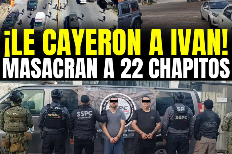 ¡MASACRE en COLIMA! MARINOS DAN PISO a IVAN ARCHIVALDO y a 22 CHAPITOS con 2 ARTILLADOS