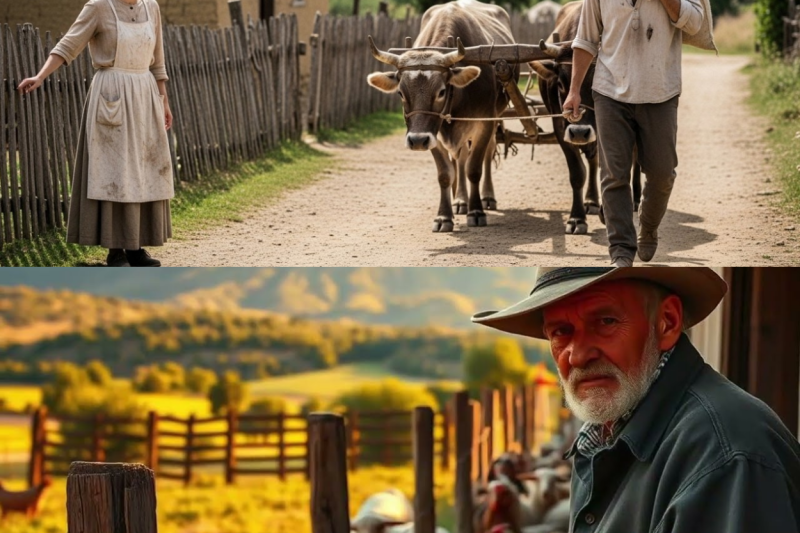 Ella pensaba que siempre viviría sola en el campo, hasta que llegó un hombre con su carreta tirada por bueyes.