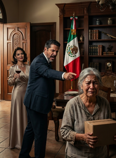 Echó a su anciana madre a la calle para complacer a su vanidosa esposa durante una cena de lujo. Lo que este hijo ingrato no sabía era el aterrador secreto financiero que ella escondía bajo sus ropas gastadas.