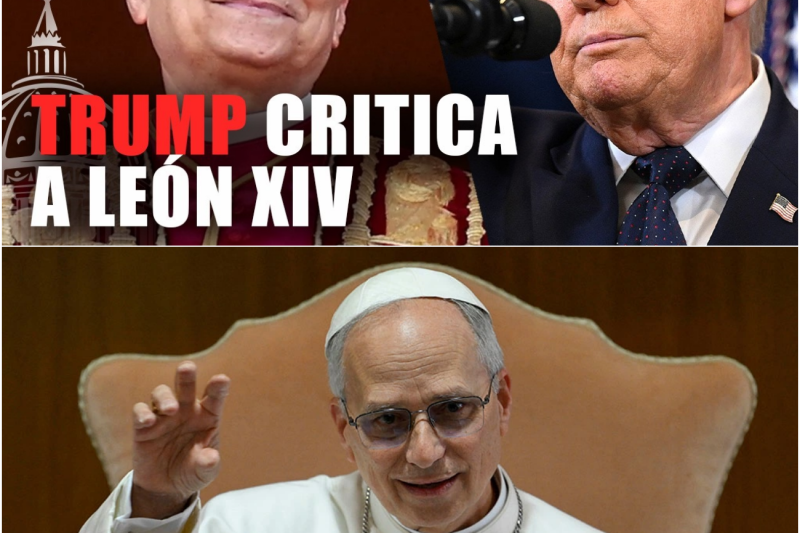 El Choque de Dos Mundos: El Presidente Trump Lanza un Feroz Ataque al Papa por su Encuentro con el Alcalde de Chicago y el Conflicto en Irán