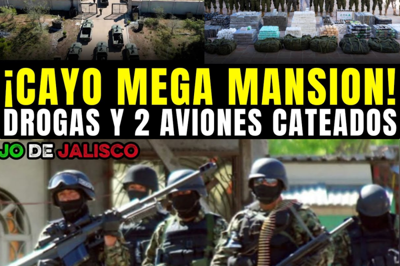 GAFE IRRUMPE en MANSIÓN del CJNG en CHIAPAS: CAEN 10 TONELADAS y 2 AVIONES de LUJO