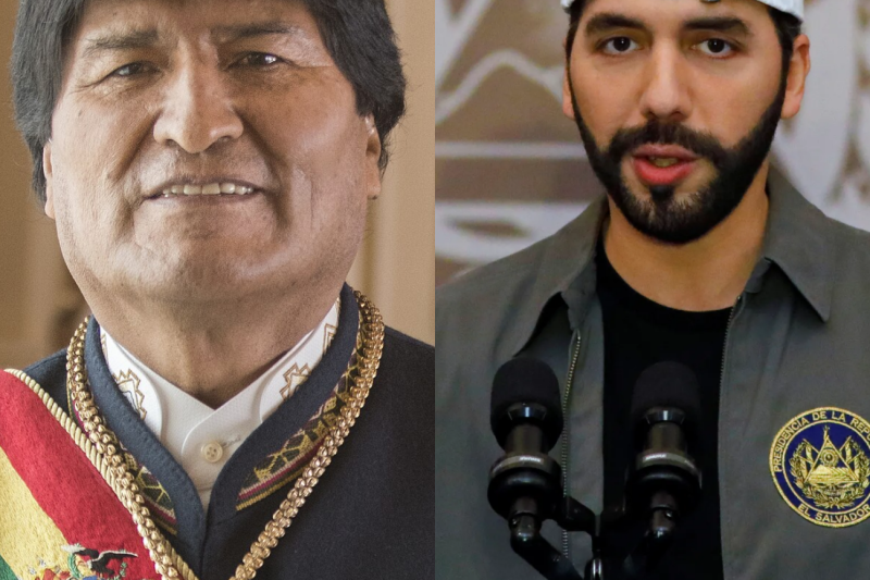 Evo Morales intentó defenderse en Davos; una palabra de Bukele cambió todo