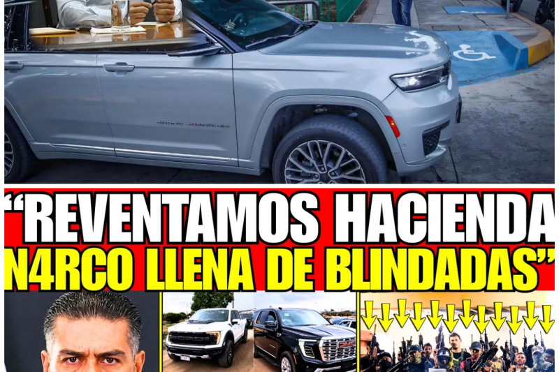¡HARFUCH CATEA HACIENDA N4RC0 en DURANGO; REPLETA de CAMIONETAS de LUJO de “LOS CABRERA”!
