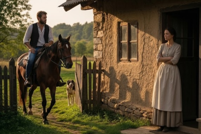 Ella pensaba que nadie vendría jamás allí – HASTA QUE APARECIÓ UN GRANJERO VIUDO MONTADO A CABALLO