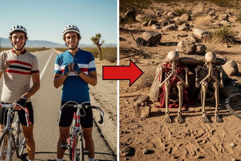Dos Ciclistas Desaparecieron en Carretera del Desierto en 1984 —Cuerpos Sentados en Posición de Rezo