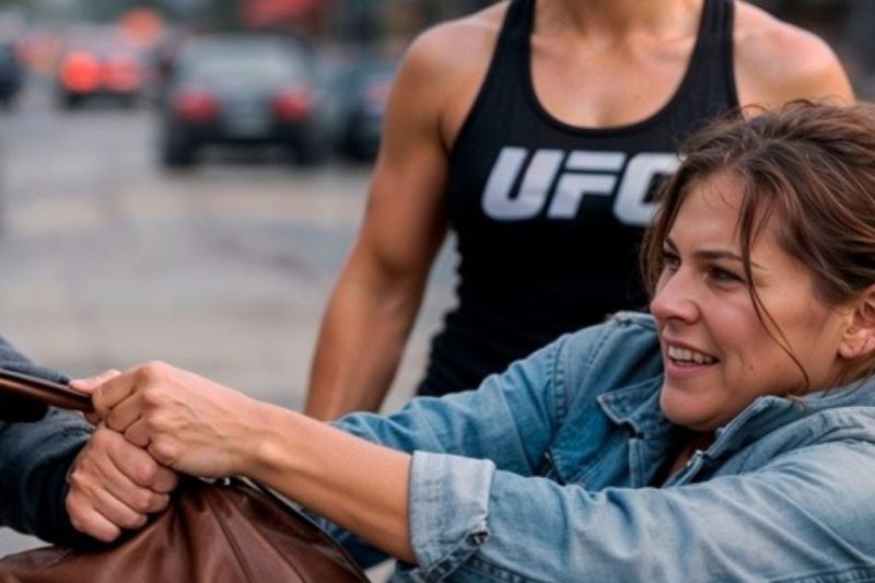 Un Hombre Le Arrebató El Bolso A Una Mujer — No Tenía Idea De Que Ronda Rousey Estaba Justo Allí