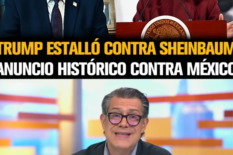 Choque de gigantes: Trump arremete contra Sheinbaum y lanza ultimátum histórico que sacude la relación México-EE. UU.