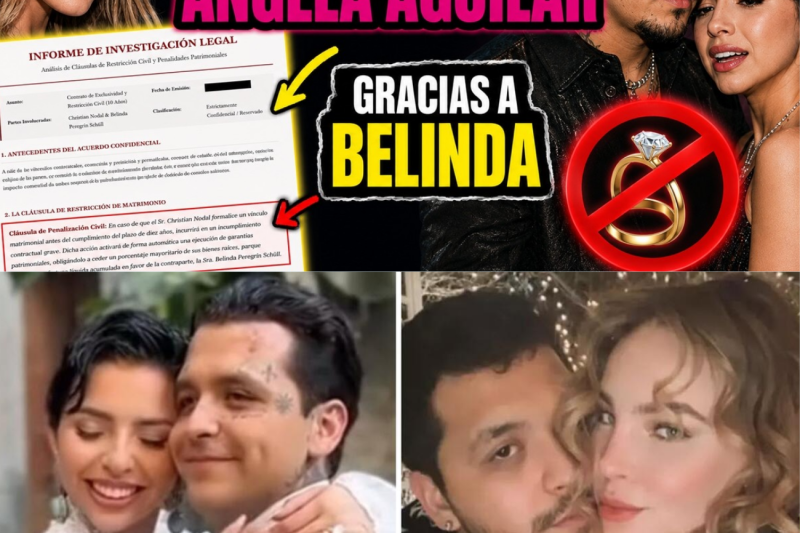 El contrato oculto que encadena a Christian Nodal: ¿Por qué Belinda es el verdadero impedimento para su matrimonio legal con Ángela Aguilar?