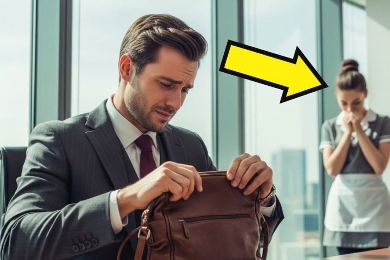 MILLONARIO VIO EL BOLSO DE SU EMPLEADA Y LO QUE GUARDABA LO HIZO ENAMORARSE